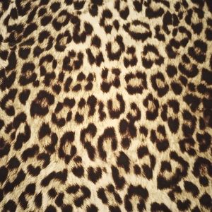 Leopard print silk fabric